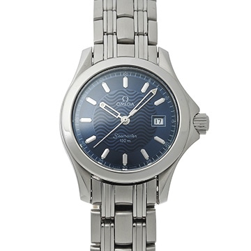 オメガ シーマスター 120 クォーツ 2571.81 ブルー レディース 時計 【中古】【wristwatch】
