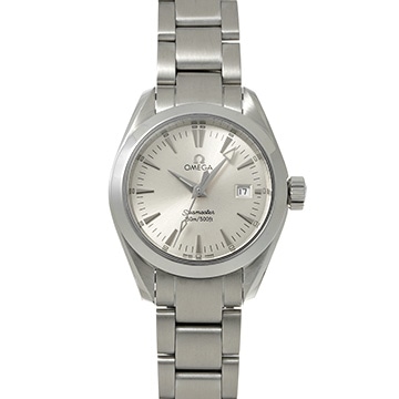 オメガ シーマスター アクアテラ クォーツ 2577.30 シルバー レディース 時計 【中古】【wristwatch】