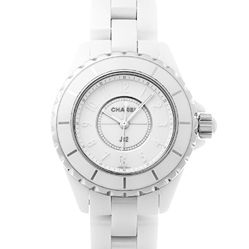 シャネル J12 ホワイトファントム H3442 ホワイト レディース 時計 【中古】【wristwatch】