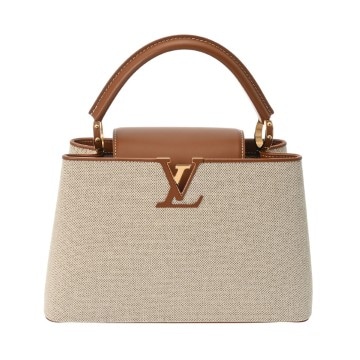 ルイ ヴィトン カプシーヌ MM ブラウン キャンバス/レザー レディース バッグ 【中古】【bag】
