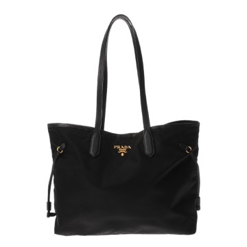 プラダ トートバッグ ブラック BR4001 ナイロン/レザー ユニセックス バッグ 【中古】【bag】