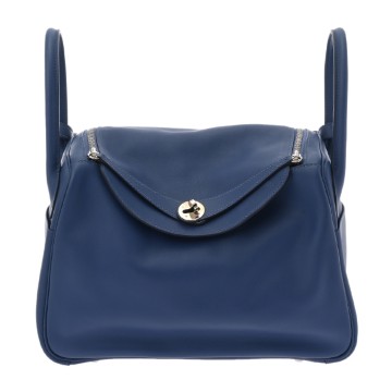 エルメス リンディ 30 トレサージュ ブルーイドラ ヴォースイフト レディース バッグ 【中古】【bag】