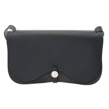 エルメス サックコロラド MM ネイビー ヴァッシュリエジェ/トワルシェブロン レディース バッグ 【中古】【bag】