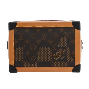 ルイ ヴィトン モノグラム/ダミエ LV×NIGO ソフトトランク LVスクエアード ブラック M30341 モノグラムキャンバス/ダミエジャイアント メンズ バッグ 【中古】【bag】