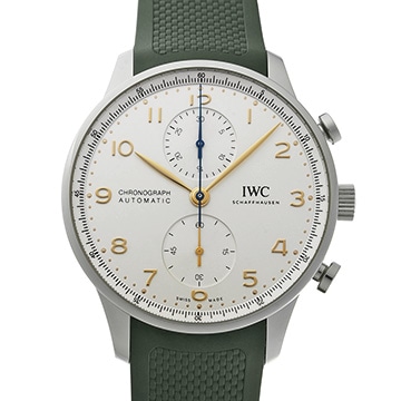 IWC ポルトギーゼ クロノグラフ IW371604 シルバー メンズ 時計 【中古】【wristwatch】