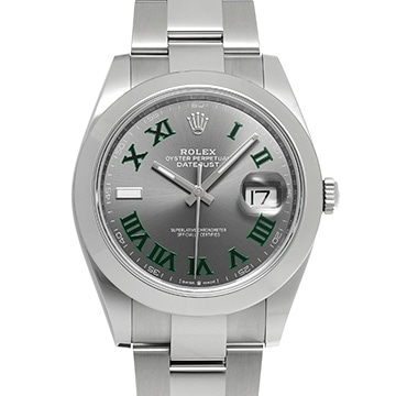 ロレックス デイトジャスト 41 126300 スレートグレー メンズ 時計 【中古】【wristwatch】