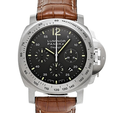 パネライ ルミノール クロノ デイライト PAM00250 ブラック メンズ 時計 【中古】【wristwatch】