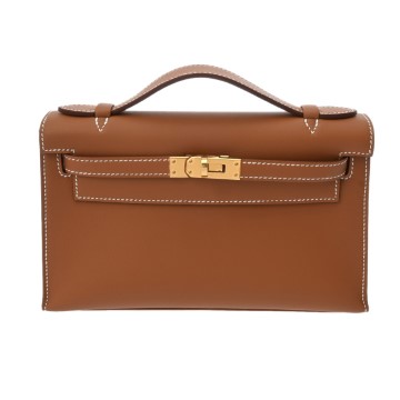 エルメス ポシェットケリー  ゴールド ヴォースイフト レディース バッグ 【新品】【bag】