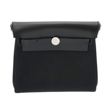 エルメス エールバッグ ジップ ミニ ブラック トワルミリタリー/ヴァッシュハンター レディース バッグ 【新品】【bag】