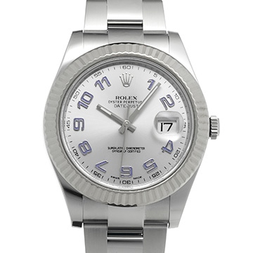 ロレックス デイトジャスト II 116334 シルバー メンズ 時計 【中古】【wristwatch】