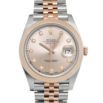 ロレックス デイトジャスト 41 126301G サンダスト/ダイヤモンド メンズ 時計 【中古】【wristwatch】