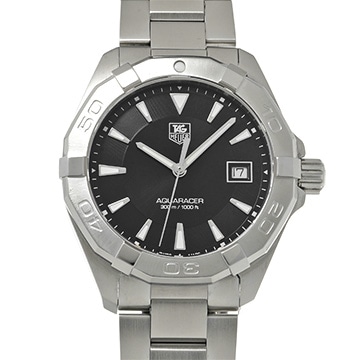 タグ ホイヤー アクアレーサー クォーツ WAY1110.BA0928 ブラック メンズ 時計 【中古】【wristwatch】