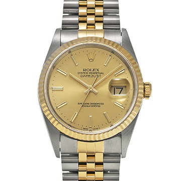 ロレックス デイトジャスト 36 16233 シャンパン メンズ 時計 【中古】【wristwatch】