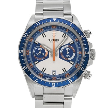 チューダー / チュードル ヘリテージ クロノ 70330B オパライン/ブルー メンズ 時計 【中古】【wristwatch】