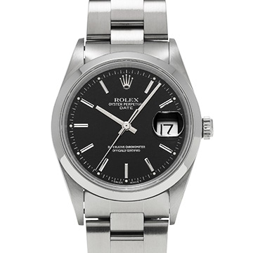 ロレックス オイスターパーペチュアル デイト 15200 ブラック メンズ 時計 【中古】【wristwatch】