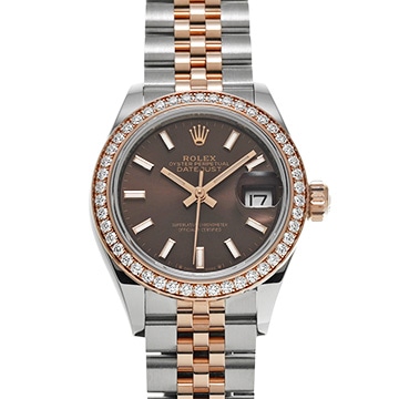 ロレックス レディ デイトジャスト 279381RBR チョコレートブラウン レディース 時計 【新品】【wristwatch】