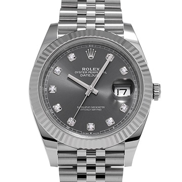 ロレックス デイトジャスト 41 126334G スレートグレー/ダイヤモンド メンズ 時計 【新品】【wristwatch】