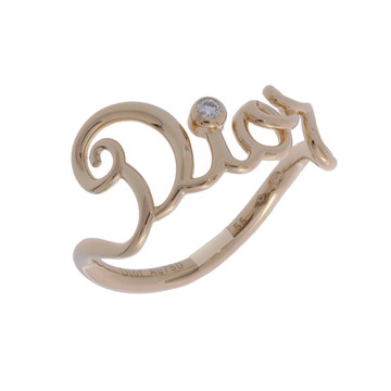 ディオール アムール リング #55 シルバー JOUI95052 K18イエローゴールド YG レディース ジュエリー 【中古】【jewelry】