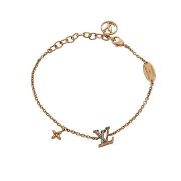 ルイ ヴィトン ブレスレット LV アイコニック ゴールド M00587 メタル/ストラス レディース ジュエリー 【中古】【jewelry】