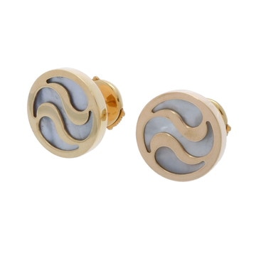 ブルガリ オプティカル ピアス ゴールド K18イエローゴールド YG レディース ジュエリー 【中古】【jewelry】