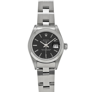 ロレックス オイスター パーペチュアル デイト 79160 ブラック レディース 時計 【中古】【wristwatch】