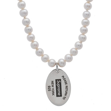ティファニー リターントゥ パール ネックレス シュプリームコラボ シルバー シルバー925 ユニセックス ジュエリー 【中古】【jewelry】