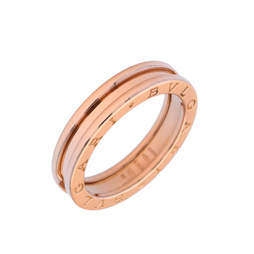 ブルガリ B-ZERO1 リング #58 ピンク K18ピンクゴールド PG レディース ジュエリー 【中古】【jewelry】