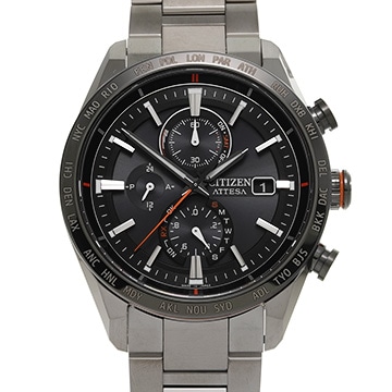 シチズン アテッサ AT8189-61E ブラック メンズ 時計 【中古】【wristwatch】