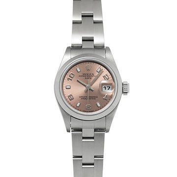 ロレックス オイスター パーペチュアル デイト 79160 ピンク レディース 時計 【中古】【wristwatch】