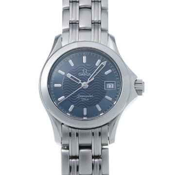 オメガ シーマスター 120 クォーツ 2571.81 ブルー レディース 時計 【中古】【wristwatch】