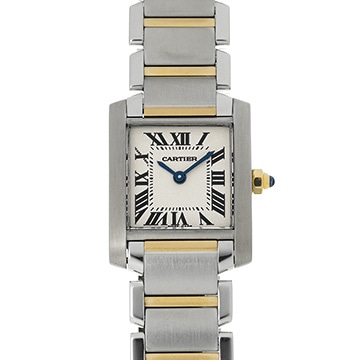 カルティエ タンク フランセーズ SM W51007Q4 シルバー レディース 時計 【中古】【wristwatch】