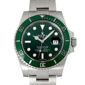 ロレックス サブマリーナ デイト 116610LV グリーン メンズ 時計 【中古】【wristwatch】