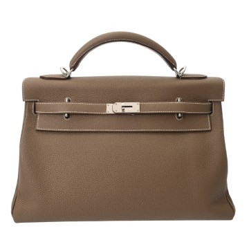 エルメス ケリー42 マキシ エトゥープ トゴ ユニセックス バッグ 【中古】【bag】