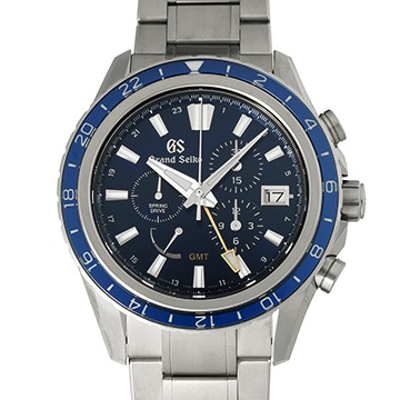 グランドセイコー エボリューション9コレクション スプリングドライブ GMT GSクロノグラフ15th SBGC249 ブルー メンズ 時計 【中古】【wristwatch】