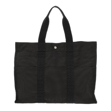 エルメス エールライン トート GM グレー キャンバス ユニセックス バッグ 【中古】【bag】