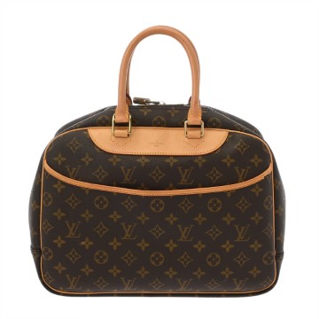ルイ ヴィトン モノグラム ドーヴィル ブラウン M47270 モノグラムキャンバス レディース バッグ 【中古】【bag】