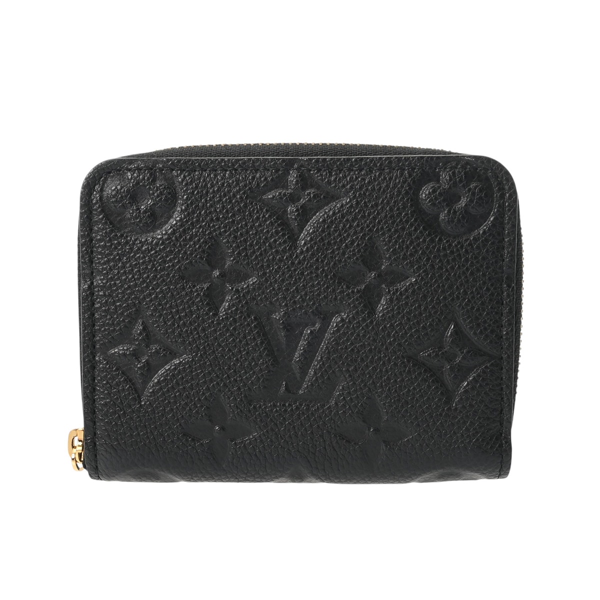 ルイ ヴィトン モノグラムアンプラント ジッピーコインパース ブラック M60574 レザー レディース 財布 【中古】【purse】