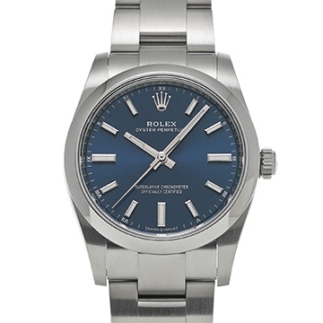 ロレックス オイスターパーペチュアル 34 124200 ブライトブルー ユニセックス 時計 【中古】【wristwatch】