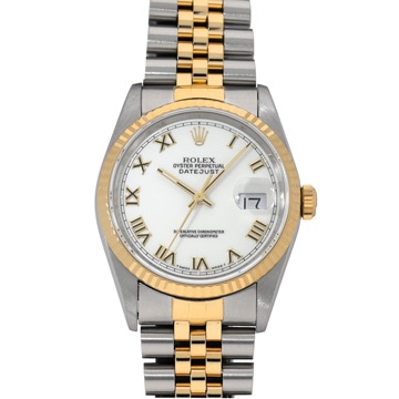 ロレックス デイトジャスト 16233 ホワイト メンズ 時計 【中古】【wristwatch】
