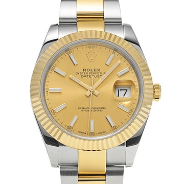 ロレックス デイトジャスト 41 126333 シャンパン メンズ 時計 【中古】【wristwatch】