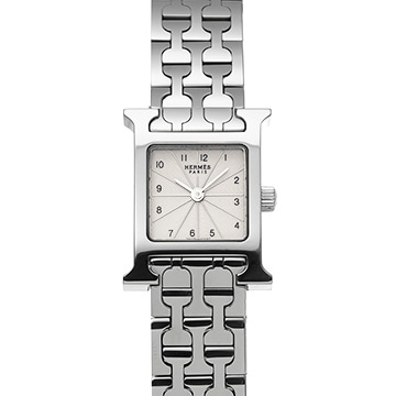 エルメス Hウォッチ ミニ HH1.110.260/4835 シルバー レディース 時計 【中古】【wristwatch】
