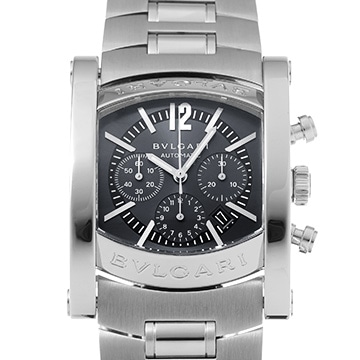 ブルガリ アショーマ クロノグラフ AA44C14SSDCH ブルーグレー メンズ 時計 【中古】【wristwatch】