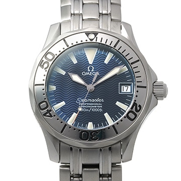 オメガ シーマスター 300 ジャック・マイヨール 1999 2554.80 ブルー ユニセックス 時計 【中古】【wristwatch】