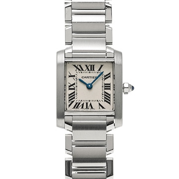 カルティエ タンクフランセーズ SM　 W51008Q3 シルバー レディース 時計 【中古】【wristwatch】