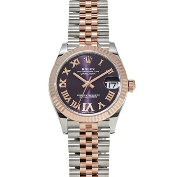 ロレックス デイトジャスト 31 278271G オーベルジーヌ/ダイヤモンド ユニセックス 時計 【新品】【wristwatch】
