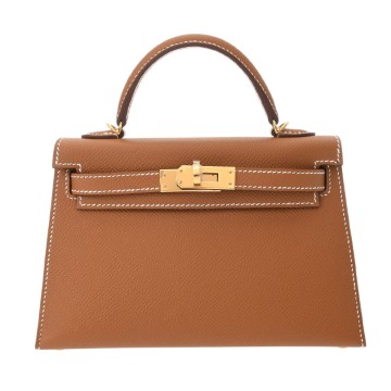 エルメス ミニケリー2 ゴールド ヴォーエプソン レディース バッグ 【新品】【bag】