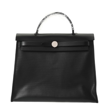エルメス エールバッグ ジップ PM ブラック トワルアッシュベルリンヌ/ヴァッシュハンター レディース バッグ 【未使用】【bag】