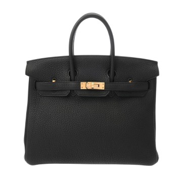 エルメス バーキン 25 ブラック トゴ レディース バッグ 【中古】【bag】