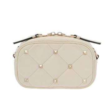 ヴァレンチノ ロックスタッズ ホワイト レザー メンズ バッグ 【中古】【bag】