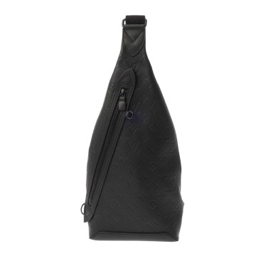 ルイ ヴィトン モノグラムシャドウ デュオ スリングバッグ ブラック M21890 レザー メンズ バッグ 【中古】【bag】